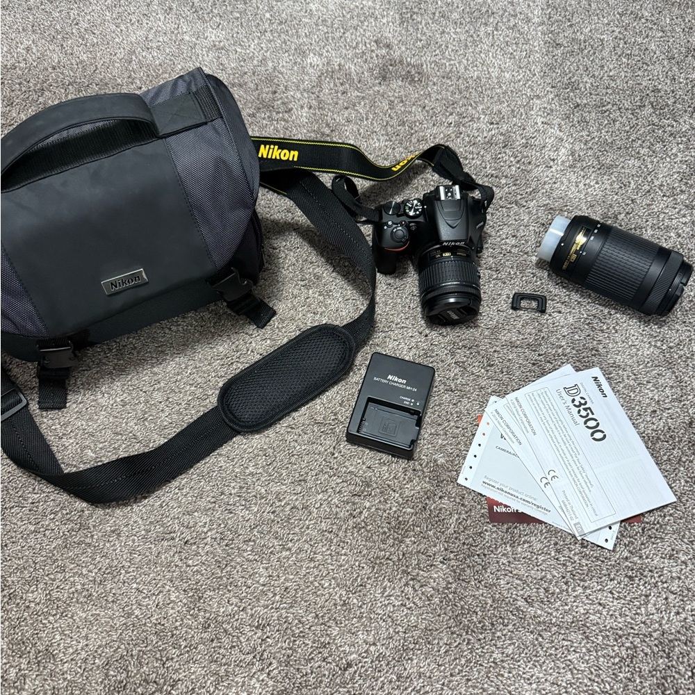 Nikon Black D3500 Camera Kit with Accessories